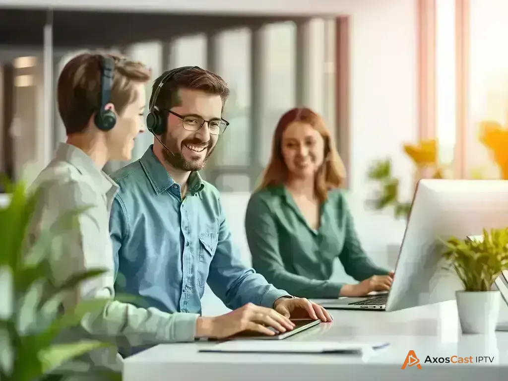 Customer support helping with payment issues